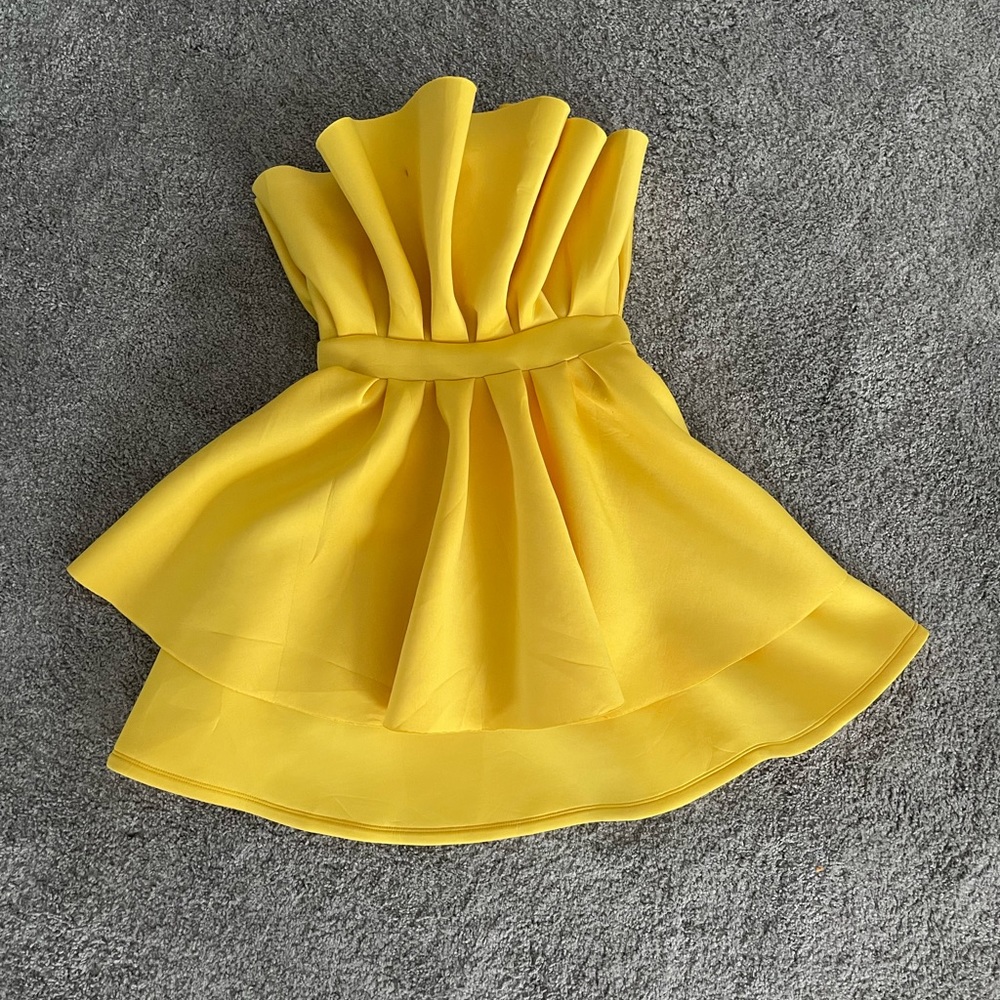 Yellow Cocktail Dress
